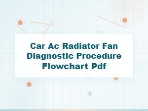 Automotive A.c. Radiator Fan Diagnostic Flowchart Guide